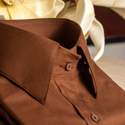 Cacao - Camisa Cuello Alto - ¡Nueva favorita!