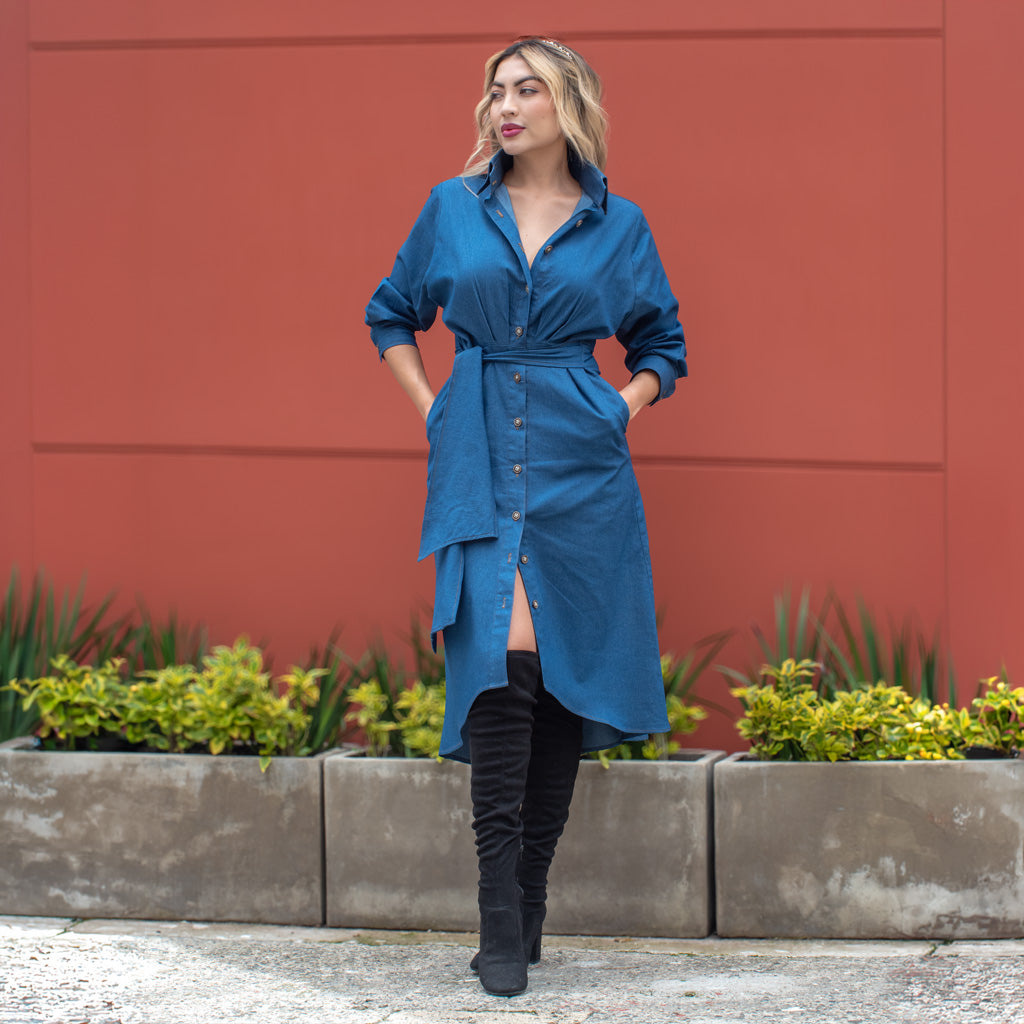 Herencia Vestido Cuello Alto.